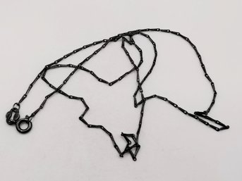 Sterling Silver Link Necklace Italy 1.8G