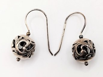 Silpada Sterling Silver Open Work Hook Earrings 4.5G