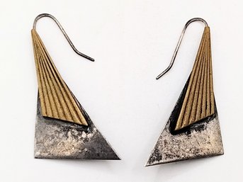 Sterling Silver Hook Earrings 6.4G