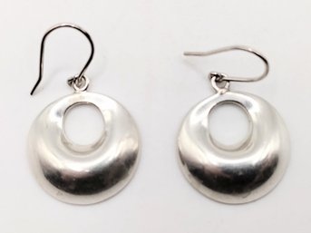 Sterling Silver Dangle Hook Earrings 10.3G