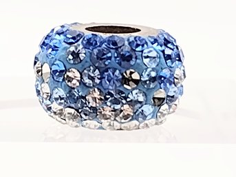 RCI Sterling Silver Multi Stone Bead Charm 2.4G