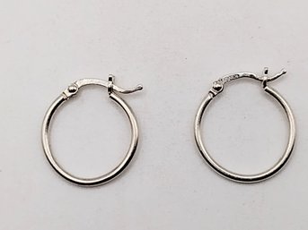 JCM Sterling Silver Hoop Earrings 1.2G
