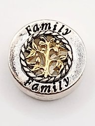 IBB Sterling Silver Family Tree Bead Charm 1.7G