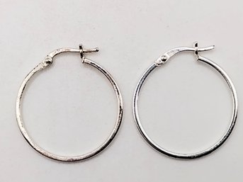 JCM Sterling Silver Hoop Earrings 1.9G