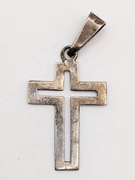 Sterling Silver Cross Pendant 1.2G