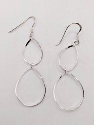 LA Sterling Silver Dangle Hook Earrings 1.6G