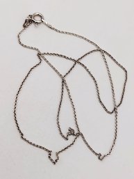Sterling Silver Chain Necklace Italy 1.5G
