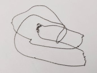 D Sterling Silver Chain Necklace 0.9G