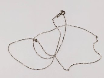 HAN Sterling Silver Chain Necklace Italy 0.8G