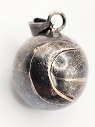 Signed Sterling Silver Celestial Bell Pendant 23G