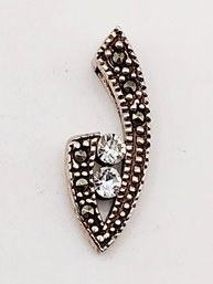 MO Sterling Silver Multi Stone Pendant 1.7G