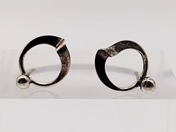 Sterling Silver Post Earrings 0.5G