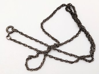 Sterling Silver Rope Necklace 2.4G