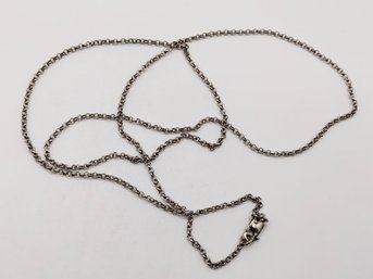 Sterling Silver Chain Necklace 4.2G