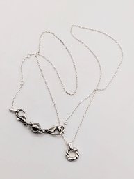Sterling Silver Necklace And Pendant 3.5G