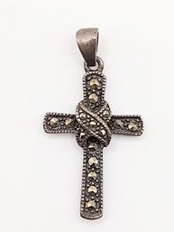 PD Marcasite Cross Pendant 2.7G