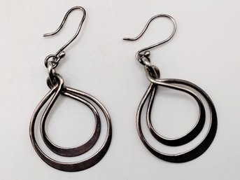 ATI Sterling Silver Dangle Hook Earrings 5.2G