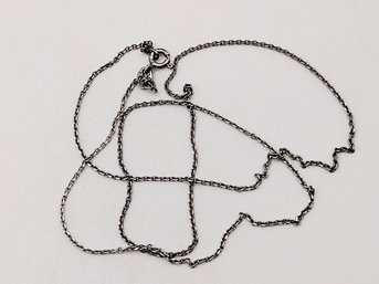 PGDA Sterling Silver Chain Necklace Italy 1.8G