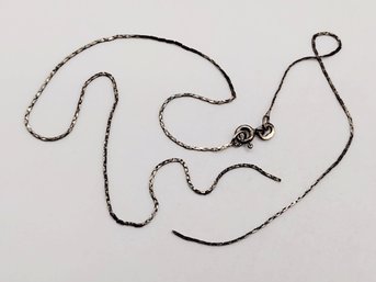 M Sterling Silver Necklace Italy 1.4G