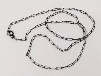 Sterling Silver Link Necklace 1.7G