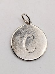 Stella And Dot Sterling Silver C Charm 1.4G