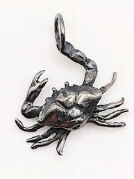 Touch Sterling Silver Crab Charm 1.5G