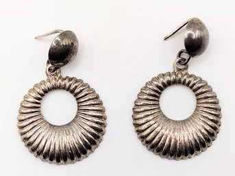 Sterling Silver Dangle Hook Earrings 2G