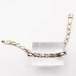 950 Silver Serpentine Link Bracelet 27.7G