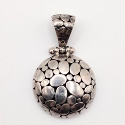 Sterling Silver Pebble Pendant 7.8G