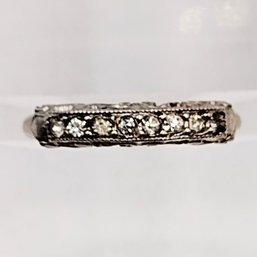 Uncas Manufacturing Sterling Silver Multi Stone Ring SZ 6.75 1.8G