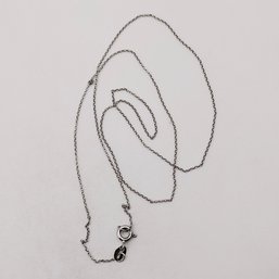 F Sterling Silver Chain Necklace 0.8G