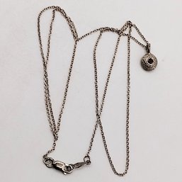 Pictosign Sterling Silver Chain Necklace Ruby Pendant 2.3G