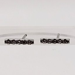 Sterling Silver Multi Stone Post Earrings Under 0.5G