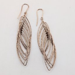 Dyadema Sterling Silver Dangle Hook Earrings Italy 8.1G