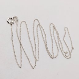 Sterling Silver Chain Necklace Italy 1.4G