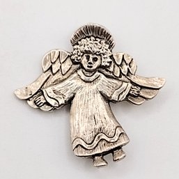 JC Sterling Silver Angel Pin 6G