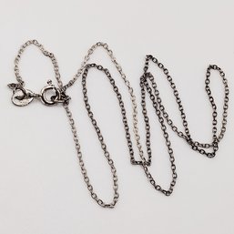 SU Sterling Silver Chain Necklace Italy 1.2G