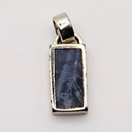 SU Sterling Silver Gemstone Pendant 1.6G