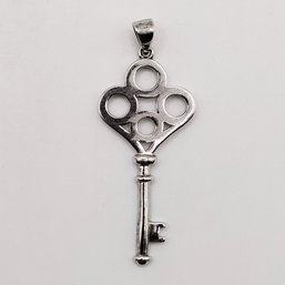 Sterling Silver Skeleton Key Pendant 3G