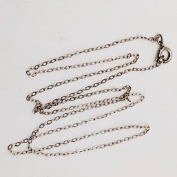 Sterling Silver Chain Necklace 0.7G
