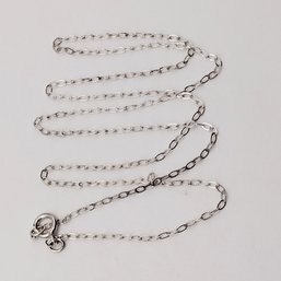Sterling Silver Chain Necklace 0.7G