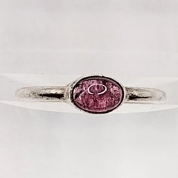 Sterling Silver Solitaire Gemstone Ring SZ 6.75 2.3G