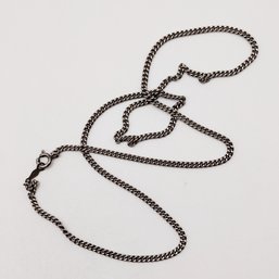 Sterling Silver Link Necklace 5.9G