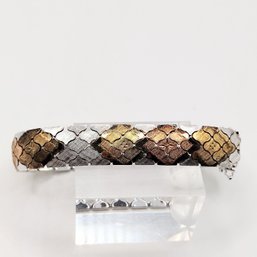 Sterling Silver Serpentine Bracelet Italy 33.3G