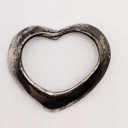 Sterling Silver Heart Pendant 1.6G