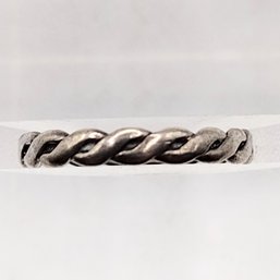 Sterling Silver Twisted Ring SZ 6 1.4G