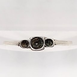 Sterling Silver Ring Setting SZ 6 0.7G