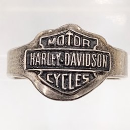 Sterling Silver Harley Davidson Ring SZ 6.25 3.9G