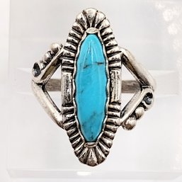 Bell Sterling Sterling Silver Turquoise Ring SZ 8.25 4.3G