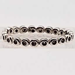Sterling Silver Multi Stone Ring SZ 6 1.2G